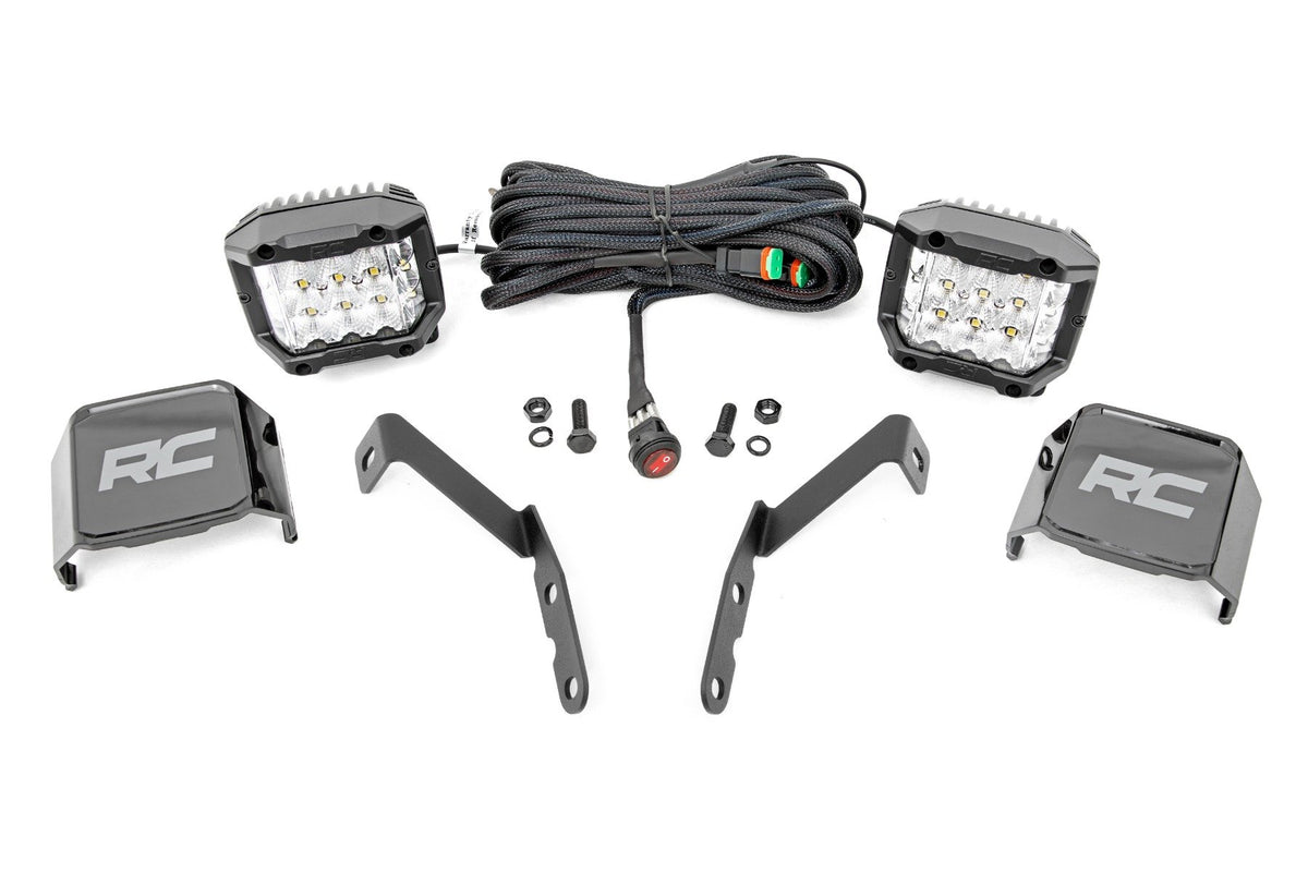 LED Light Kit | Ditch Mount | 3" OSRAM | Wide | Chevy 1500 & Chevy/GMC 2500HD/3500HD (07-14)