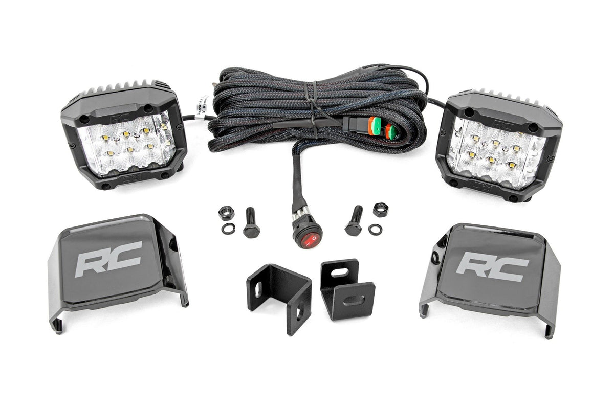 LED Light Kit | Ditch Mount | 3" OSRAM | Wide | Toyota Tundra 2WD/4WD (22-26)
