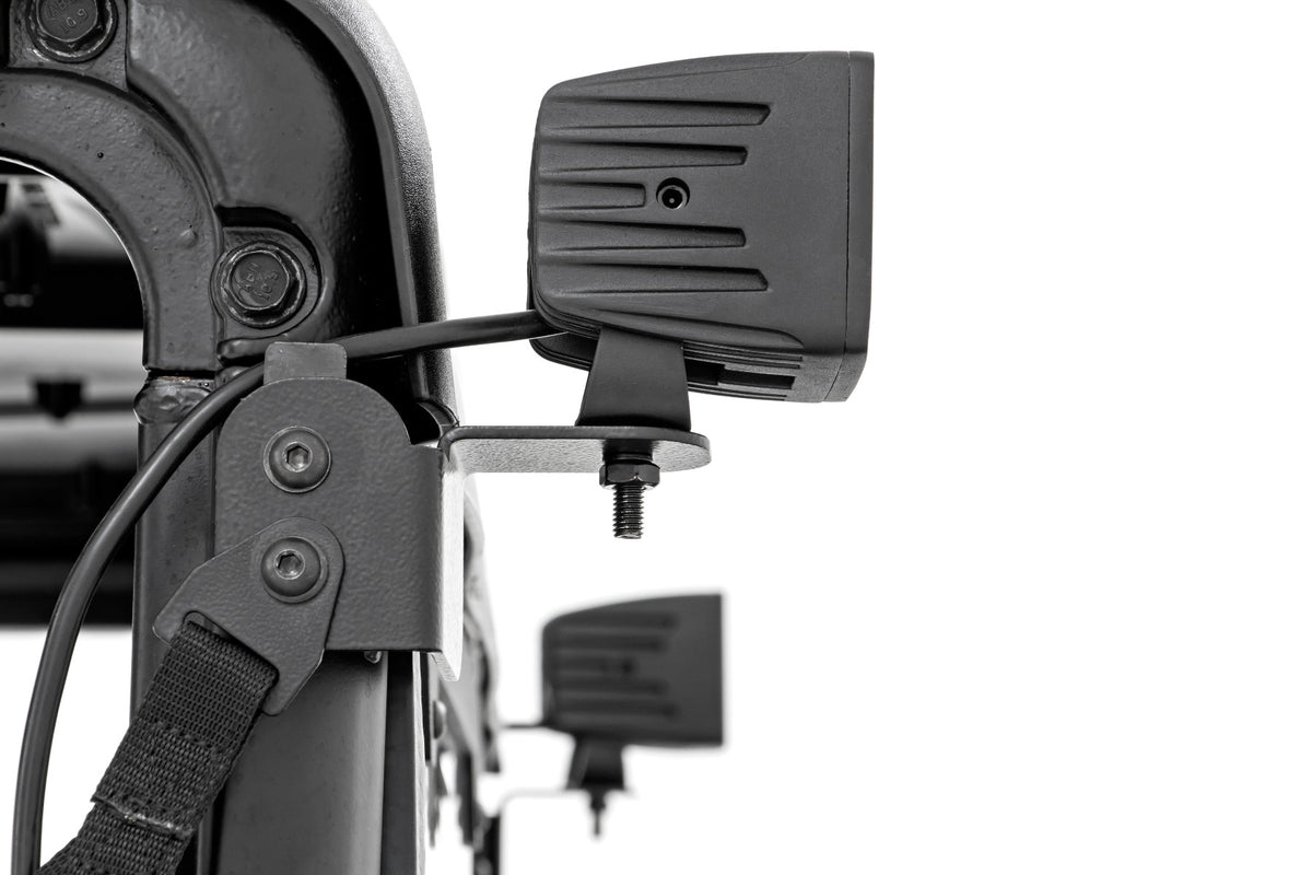 LED Light Kit | Rear Mount | 2" Chrome Pair | Wide Angle | Polaris Ranger XP 1000