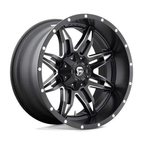 Fuel 1PC D567 17X9 8X6.5 MT-BLK-MIL -12MM Wheels