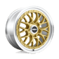 Rotiform LSR 19X10 5X4.5 72 AU +25 GOLD & POL Wheels