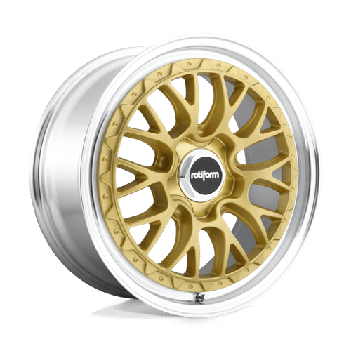 Rotiform LSR 19X10 5X4.5 72 AU +25 GOLD & POL Wheels