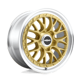 Rotiform LSR 19X10 5X4.5 72 AU +25 GOLD & POL Wheels