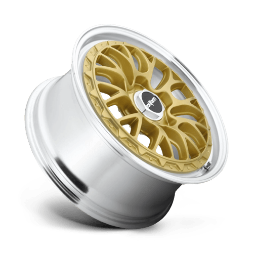 Rotiform LSR 19X10 5X4.5 72 AU +25 GOLD & POL Wheels
