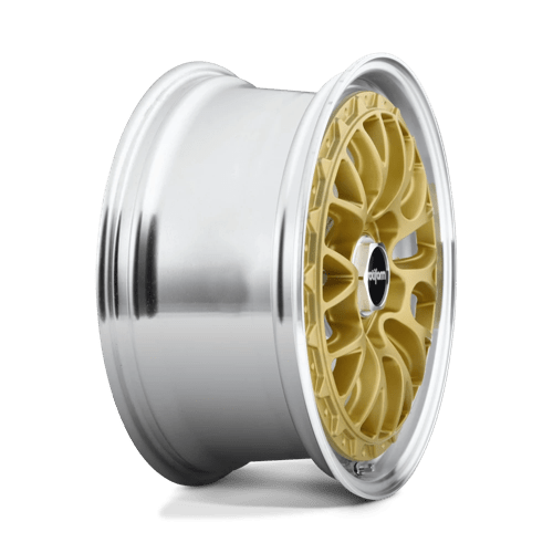 Rotiform LSR 19X10 5X4.5 72 AU +25 GOLD & POL Wheels