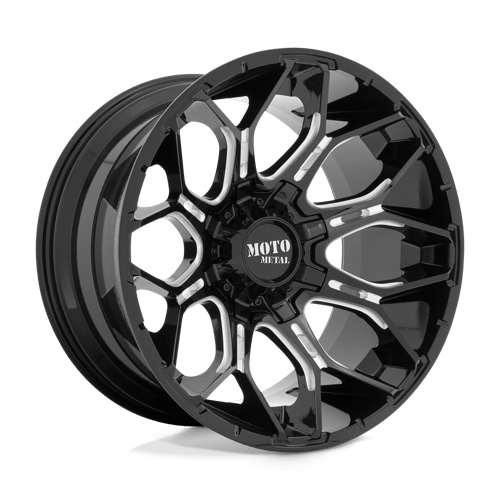 Moto Metal MO808 20X10 8X6.5 G-BLK MILL -18MM Wheels
