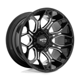 Moto Metal MO808 20X9 8X6.5 G-BLK MILL 00MM Wheels