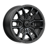 MSA Offroad Wheels FANG UTV 14X7 4X110 S-BLK TTCC 10MM Wheels