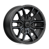 MSA Offroad Wheels FANG UTV 15X7 4X110 S-BLK TTCC 10MM Wheels