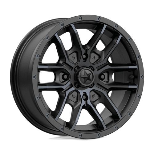 MSA Offroad Wheels FANG UTV 15X7 4X156 S-BLK TTCC 10MM Wheels