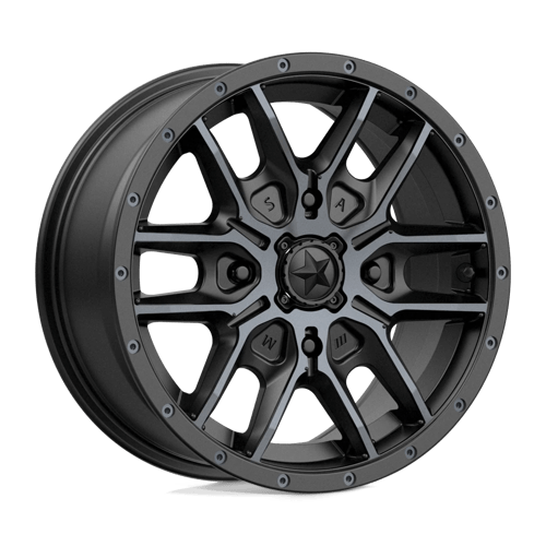 MSA Offroad Wheels FANG UTV 15X7 4X137 S-BLK TTCC 38MM Wheels