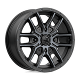 MSA Offroad Wheels FANG UTV 15X7 4X137 S-BLK TTCC 38MM Wheels