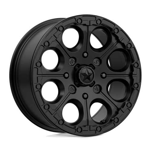 MSA Offroad Wheels CANNON UTV BL 15X7 4X110 S-BLK 25MM Wheels