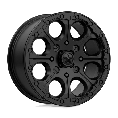 MSA Offroad Wheels CANNON UTV BL 15X7 4X137 S-BLK 25MM Wheels
