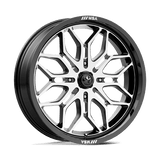 MSA Offroad Wheels SNIPER UTV 18X7 4X110 86 G-BLK-MACH +10 Wheels