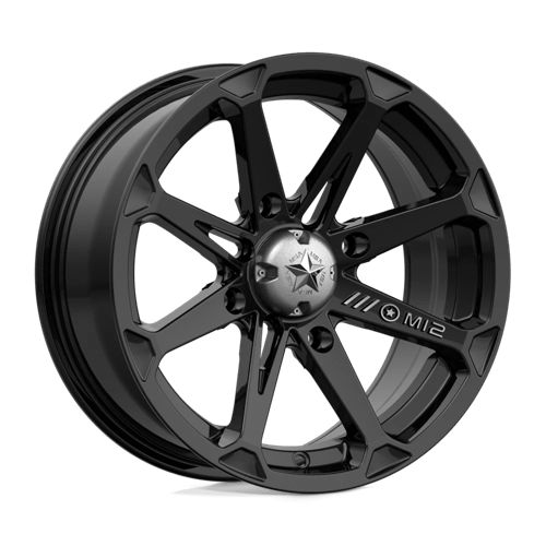 MSA Offroad Wheels DIESEL UTV 15X7 4X137 GLOSS BLACK 10MM Wheels