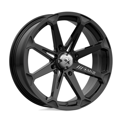 MSA Offroad Wheels DIESEL UTV 18X7 4X137 GLOSS BLACK 10MM Wheels