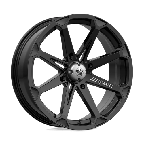 MSA Offroad Wheels DIESEL UTV 18X7 4X156 GLOSS BLACK 10MM Wheels