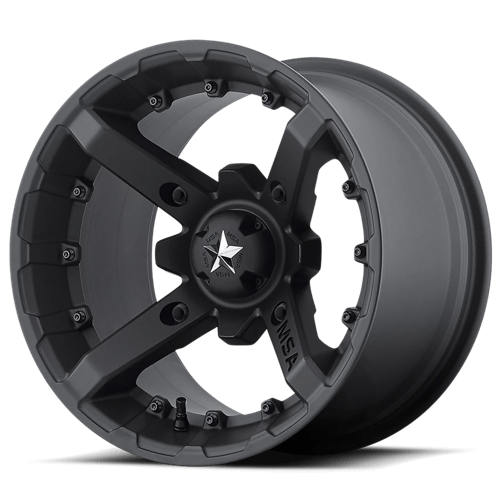 MSA Offroad Wheels MA23 14X7 4X137 FL-BLK 10MM Wheels