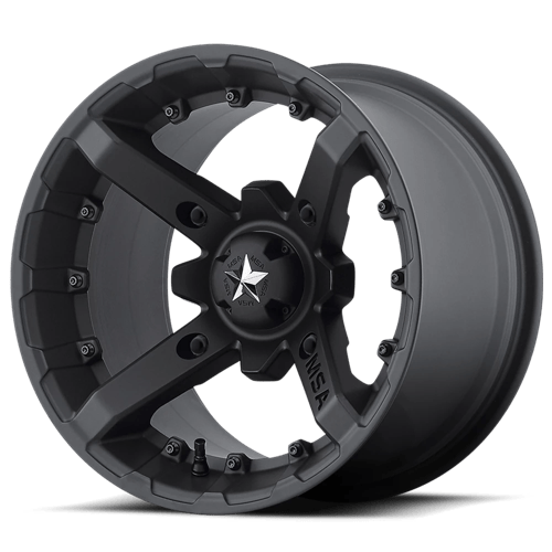 MSA Offroad Wheels MA23 14X7 4X110 FL-BLK 10MM Wheels