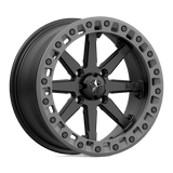 MSA Offroad Wheels LOK2 UTV BL 14X10 4X137 S-BLK GRY-RG +0 Wheels