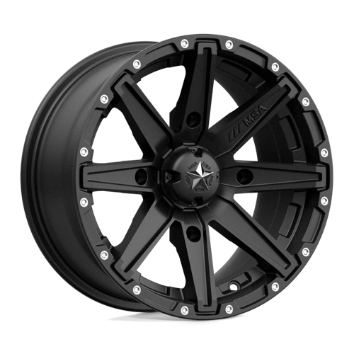 MSA Offroad Wheels CLUTCH UTV 15X10 4X137 S-BLK 0MM Wheels