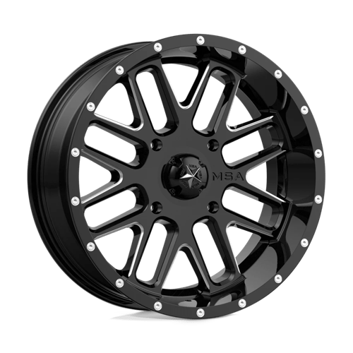 MSA Offroad Wheels BANDIT UTV 22X7 4X156 G-BLK MILL 00MM Wheels