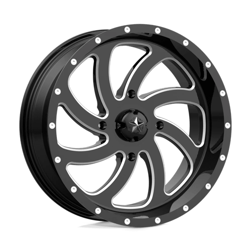 MSA Offroad Wheels SWITCH UTV 18X7 4X137 G-BLK MILL 00MM Wheels