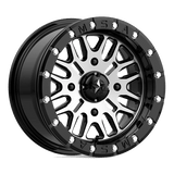 MSA Offroad Wheels BRUTE UTV BL 14X7 4X110 G-BLK MACH 10MM Wheels