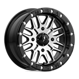 MSA Offroad Wheels BRUTE UTV BL 15X7 4X156 G-BLK MACH 10MM Wheels