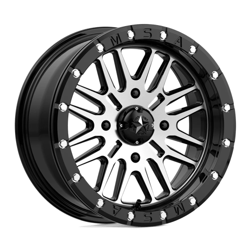 MSA Offroad Wheels BRUTE UTV BL 16X7 4X156 G-BLK MACH 10MM Wheels