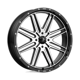 MSA Offroad Wheels BRUTE UTV 24X7 4X137 G-BLK MACH 10MM Wheels