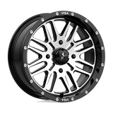 MSA Offroad Wheels BRUTE UTV 16X7 4X156 G-BLK MACH 10MM Wheels