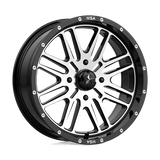 MSA Offroad Wheels BRUTE UTV 18X7 4X137 G-BLK MACH 10MM Wheels