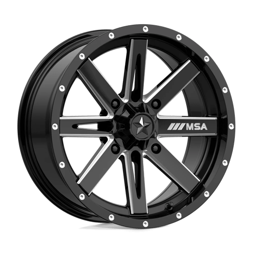 MSA Offroad Wheels MA41 16X7 4X137 G-BLK MILL 10MM Wheels