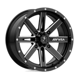 MSA Offroad Wheels BOXER UTV 16X7 4X156 G-BLK MILL 10MM Wheels