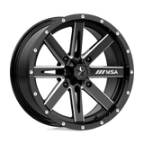 MSA Offroad Wheels MA41 16X7 4X137 G-BLK MILL 10MM Wheels