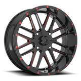 MSA Offroad Wheels BANDIT UTV 22X7 4X137 G-BLK MILL RTCC 00 Wheels