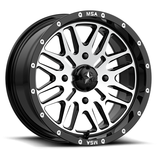 MSA Offroad Wheels M38 22X7 4X156 G-BLK MACH 10MM Wheels