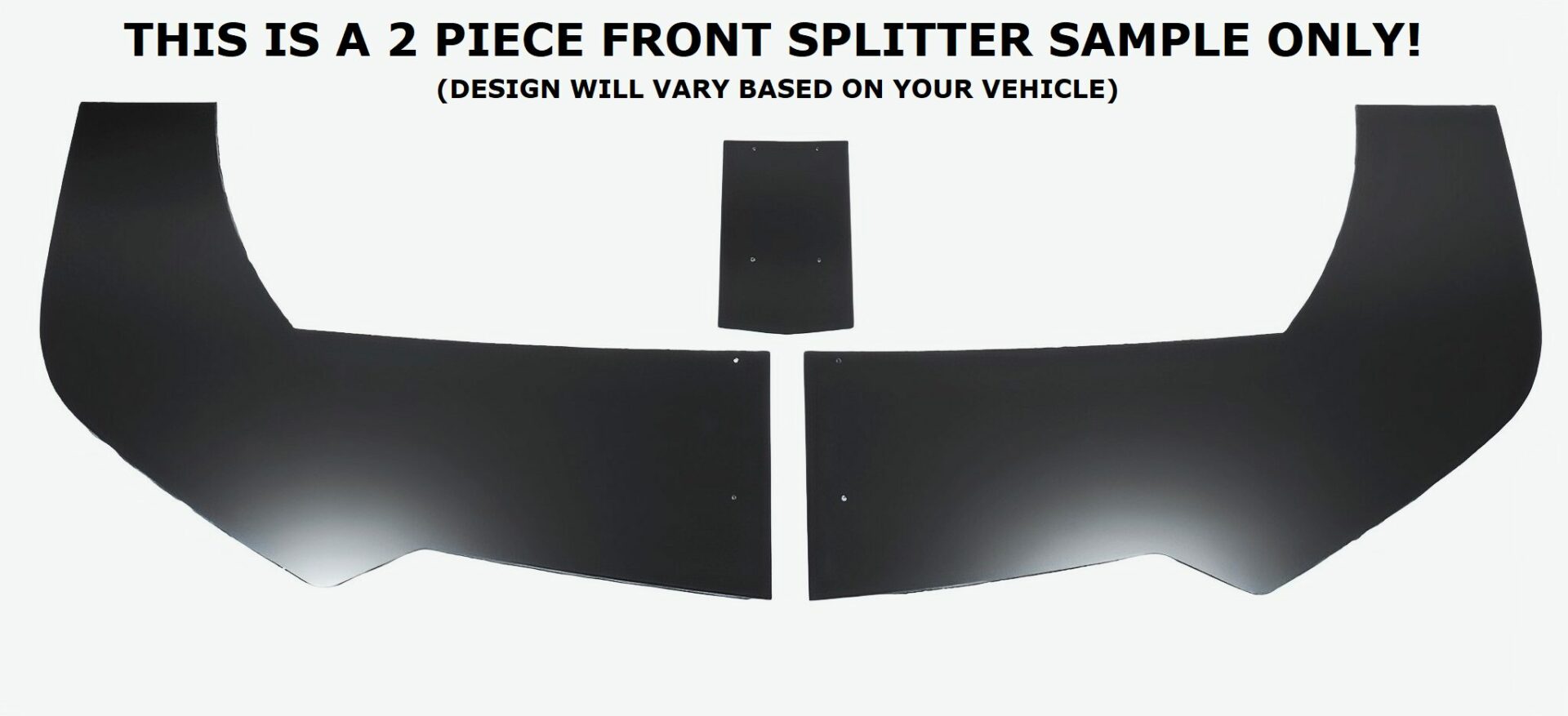 2015-2017 Volkswagen Golf MK7 2PC Front Splitter