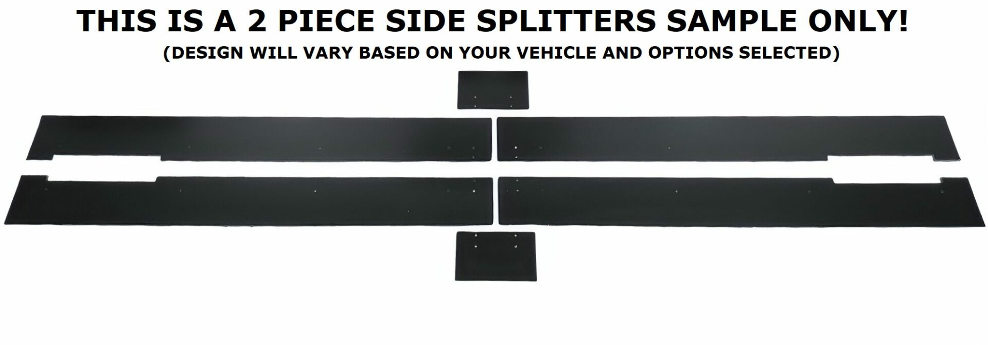 2016-2018 Cadillac CTS 2PC Side Splitters