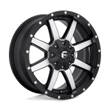 Fuel 1PC D537 20X14 8X170 MT-BLK-MACH -76MM Wheels