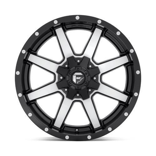 Fuel 1PC D537 20X14 8X170 MT-BLK-MACH -76MM Wheels