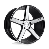 Niche 1PC M124 17X8 5X120 GL-BLK-BRSHD 40MM Wheels