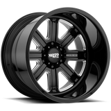 Moto Metal MO402 20X10 6X5.5 G-BLK MILL -24MM Wheels