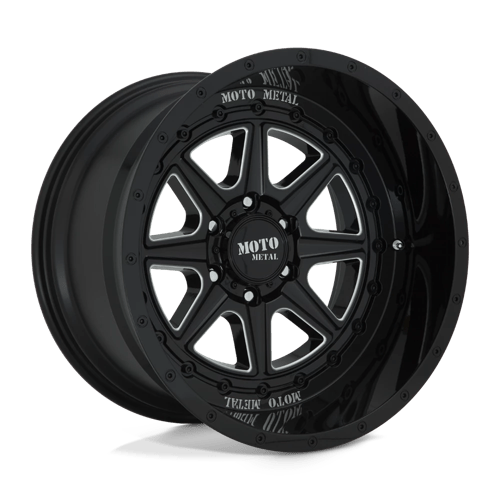 Moto Metal MO801 20X10 8X6.5 G-BLK MILL -18MM Wheels