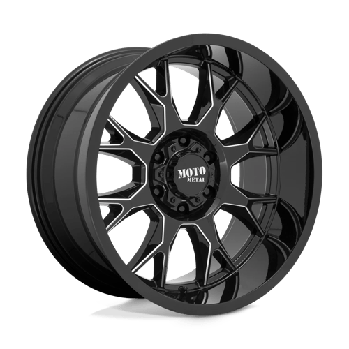 Moto Metal MO806 22X12 5X5.0 G-BLK MILL -44MM Wheels