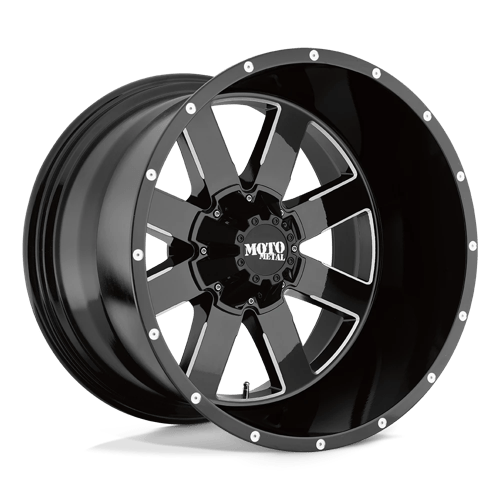 Moto Metal MO962 20X12 6X5.5 G-BLK MILL -44MM Wheels