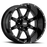 Moto Metal MO970 17X9 8X6.5 G-BLK MILL LIP -12MM Wheels