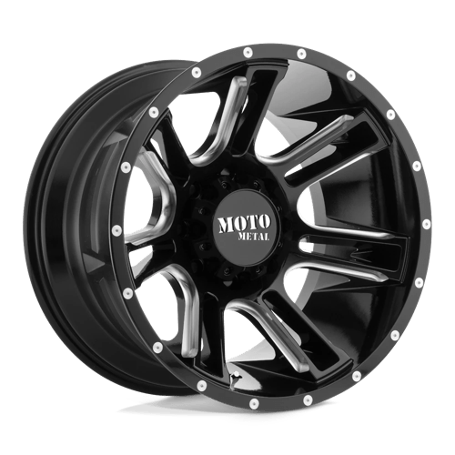 Moto Metal MO982 20X12 6X5.5 G-BLK MILL -44MM Wheels